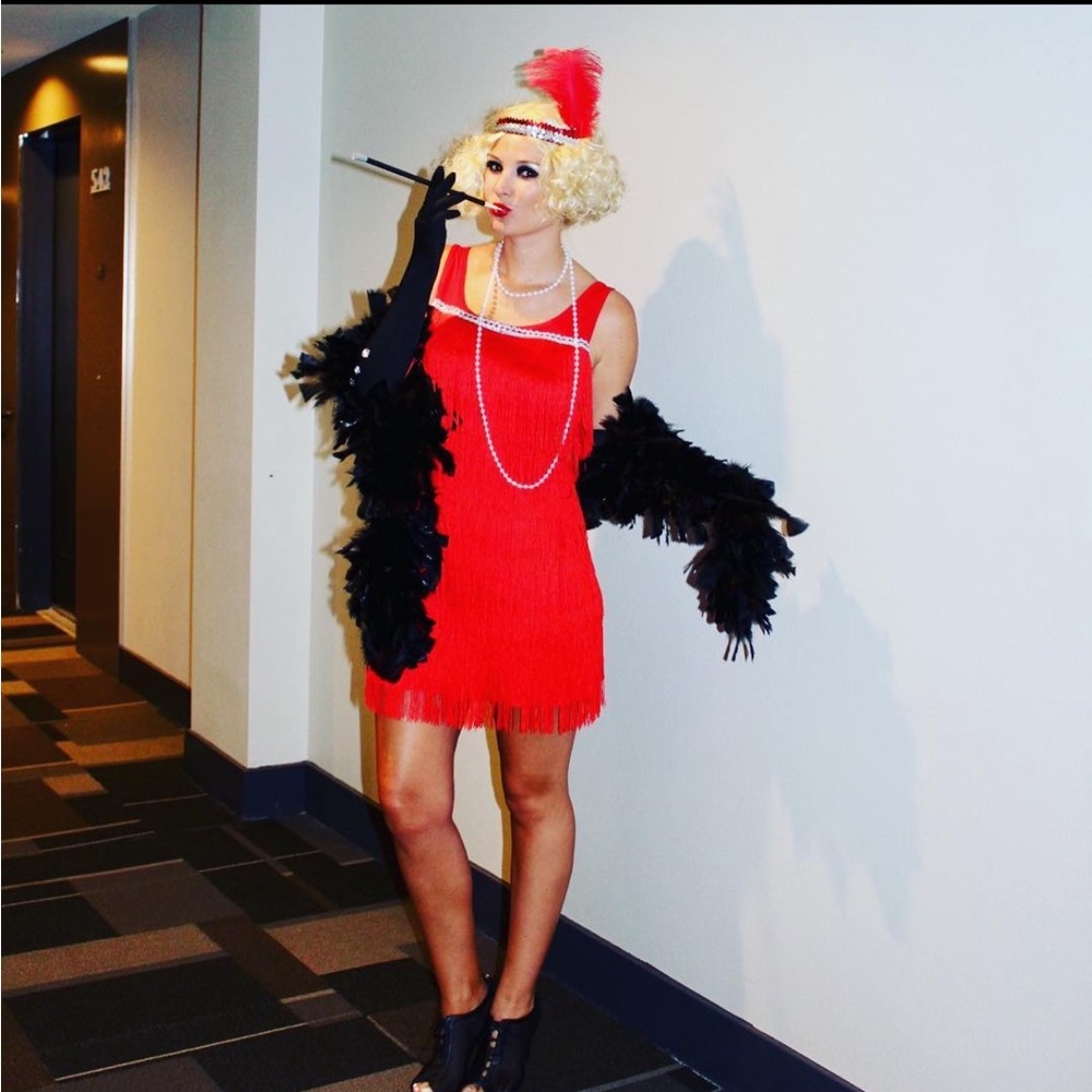 Flapper Girl Costume and Accessories